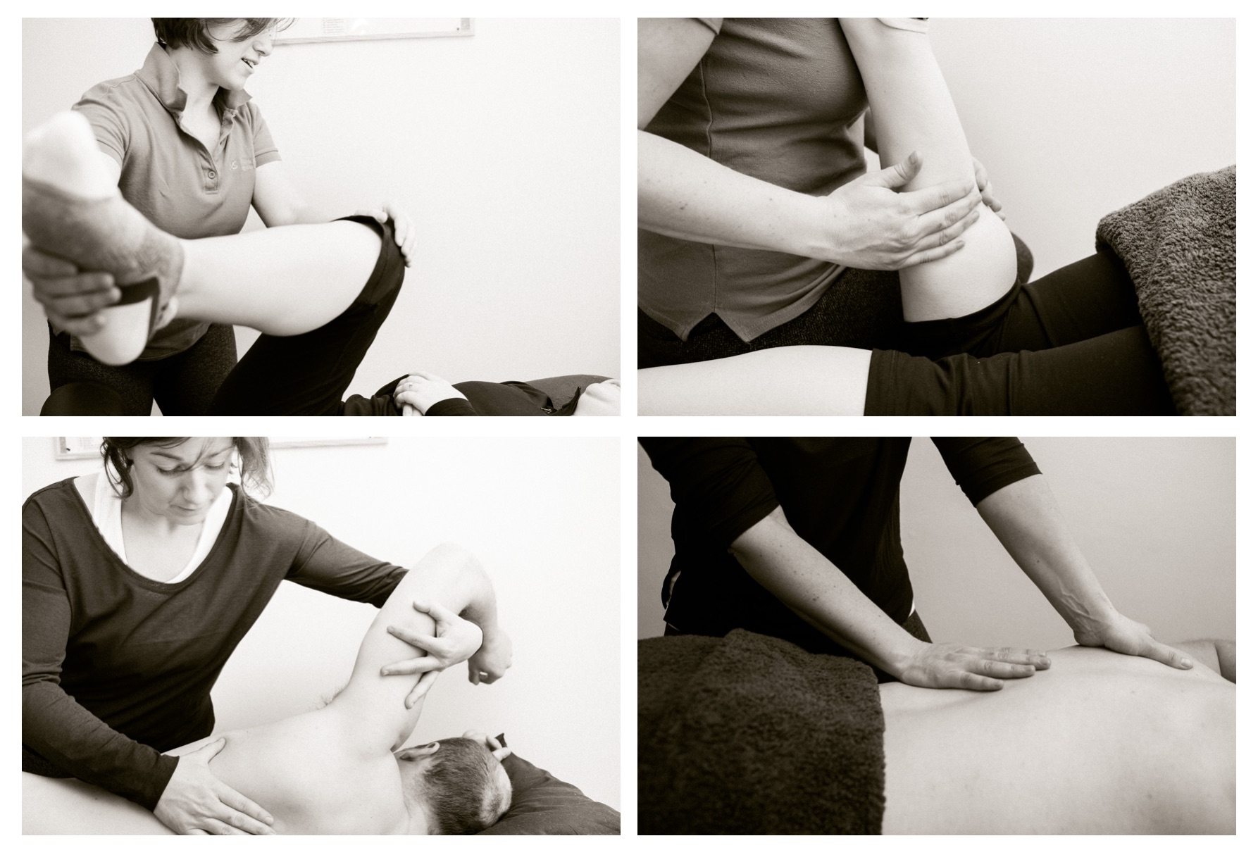 Nicola massaging clients Sports Massage with excellent feedback